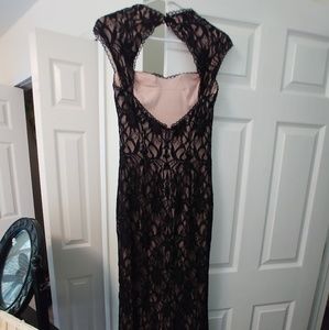Floor length lace dress